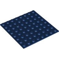 LEGO® los onderdeel Plaat Aangepast Donkerblauw 79759c01