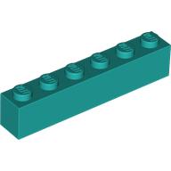 Plaatje in Gallery viewer laden, LEGO® los onderdeel Steen in kleur Donker Turkoois 3009
