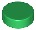LEGO® los onderdeel Tegel Rond in kleur Groen 98138