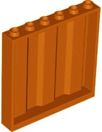 LEGO® los onderdeel Paneel in kleur Donker Oranje 23405