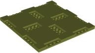 LEGO® los onderdeel Steen Aangepast Olijfgroen 69958