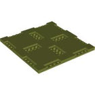 LEGO® los onderdeel Steen Aangepast Olijfgroen 69958