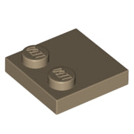LEGO® los onderdeel Tegel Aangepast Donker Geelbruin 33909