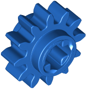 Plaatje in Gallery viewer laden, LEGO® los onderdeel Technische Tandwiel in kleur Blauw 69778