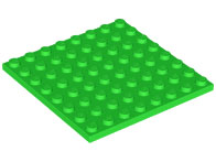 LEGO® los onderdeel Plaat Algemeen in kleur Fel Groen 41539