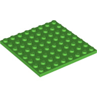LEGO® los onderdeel Plaat Algemeen in kleur Fel Groen 41539