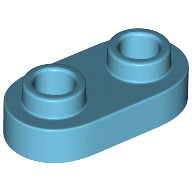 Plaatje in Gallery viewer laden, LEGO® los onderdeel Plaat Rond Medium Azuurblauw 35480