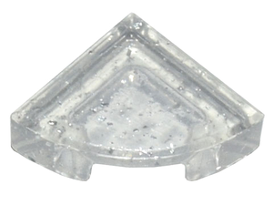 LEGO® los onderdeel Tegel Rond Glitter Doorzichtig 25269