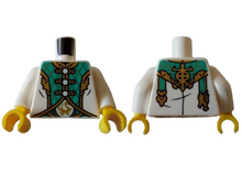 Plaatje in Gallery viewer laden, LEGO® los onderdeel Lijf met Motief Wit 973pb4836c01