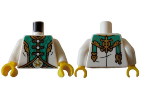LEGO® los onderdeel Lijf met Motief Wit 973pb4836c01