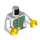 LEGO® los onderdeel Lijf met Motief Wit 973pb4836c01