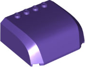 LEGO® los onderdeel Voorruit in kleur Donkerpaars 61484