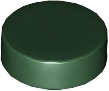 LEGO® los onderdeel Tegel Rond in kleur Donkergroen 98138