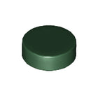 LEGO® los onderdeel Tegel Rond in kleur Donkergroen 98138