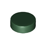 LEGO® los onderdeel Tegel Rond in kleur Donkergroen 98138
