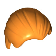 Plaatje in Gallery viewer laden, LEGO® los onderdeel Haar in kleur Oranje 92081