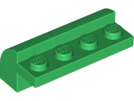 LEGO® los onderdeel Dakpan Gebogen in kleur Groen 6081