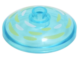 LEGO® Schaal met Motief Doorzichtig Lichtblauw 43898pb011