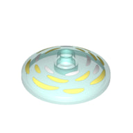 Plaatje in Gallery viewer laden, LEGO® Schaal met Motief Doorzichtig Lichtblauw 43898pb011