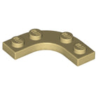 LEGO® los onderdeel Plaat Rond in kleur Geelbruin 68568