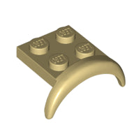 LEGO® los onderdeel Spatbord in kleur Geelbruin 49097