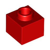 LEGO® los onderdeel Steen Aangepast in kleur Rood 86996