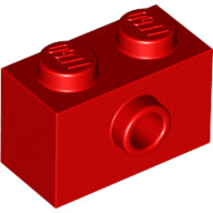 LEGO® los onderdeel Steen Aangepast in kleur Rood 86876
