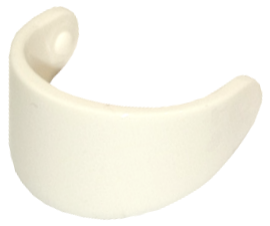 LEGO® los onderdeel Hoofddeksel Accessoire in kleur Wit 2447
