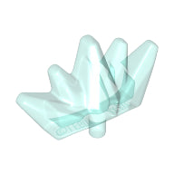 Plaatje in Gallery viewer laden, LEGO® Hoofddeksel Accessoire Doorzichtig Lichtblauw 25974