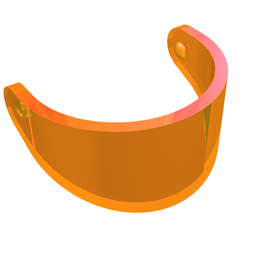 LEGO® Hoofddeksel Accessoire Doorzichtig Oranje 2447