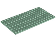 Plaatje in Gallery viewer laden, LEGO® los onderdeel Plaat Algemeen in kleur Zandgroen 92438