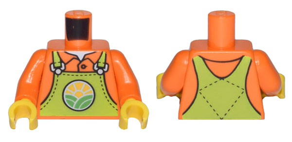 LEGO® los onderdeel Lijf met Motief Oranje 973pb4739c01