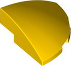 LEGO® los onderdeel Dakpan Gebogen in kleur Geel 76797