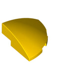 LEGO® los onderdeel Dakpan Gebogen in kleur Geel 76797