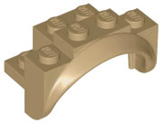 Plaatje in Gallery viewer laden, LEGO® los onderdeel Spatbord in kleur Donker Geelbruin 35789