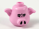 LEGO® los onderdeel Hoofd Aangepast Fel Roze 67887pb01