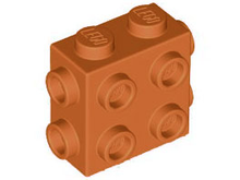 Plaatje in Gallery viewer laden, LEGO® los onderdeel Steen Aangepast Donker Oranje 67329