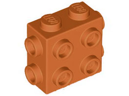 LEGO® los onderdeel Steen Aangepast Donker Oranje 67329