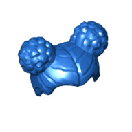 LEGO® los onderdeel Haar in kleur Blauw 65579