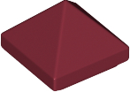 LEGO® los onderdeel Dakpan Algemeen Donkerrood 22388