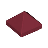 Plaatje in Gallery viewer laden, LEGO® los onderdeel Dakpan Algemeen Donkerrood 22388