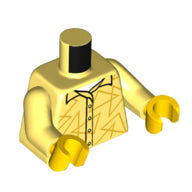 Plaatje in Gallery viewer laden, LEGO® Lijf met Motief Helder Lichtgeel 973pb4833c01