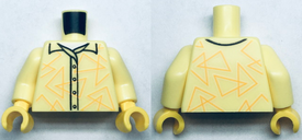 LEGO® Lijf met Motief Helder Lichtgeel 973pb4833c01