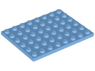 Plaatje in Gallery viewer laden, LEGO® los onderdeel Plaat Algemeen Medium Blauw 3036
