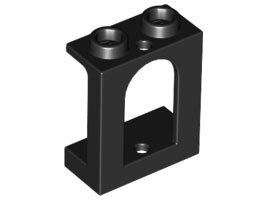 LEGO® los onderdeel Raamkozijn in kleur Zwart 90195