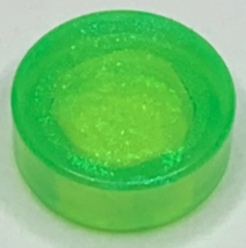 LEGO® los onderdeel Tegel Rond Doorzichtig groen opaal 98138