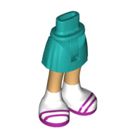 Plaatje in Gallery viewer laden, LEGO® los onderdeel Benen Donker Turkoois 35216ac00pb002