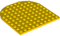 Plaatje in Gallery viewer laden, LEGO® los onderdeel Plaat Rond in kleur Geel 80031