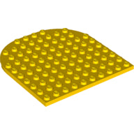 Plaatje in Gallery viewer laden, LEGO® los onderdeel Plaat Rond in kleur Geel 80031