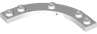 LEGO® los onderdeel Plaat Rond in kleur Wit 80015